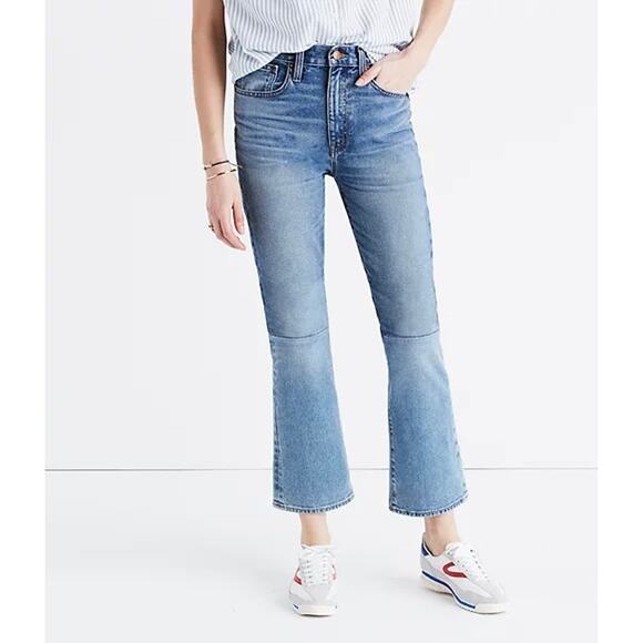 Madewell Denim - MADEWELL Retro Crop Bootcut Jeans Womens 27 Blue Two Tone Edition High Rise
